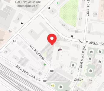 Пл комсомольская 2. Комсомольская площадь в Раменском на карте.